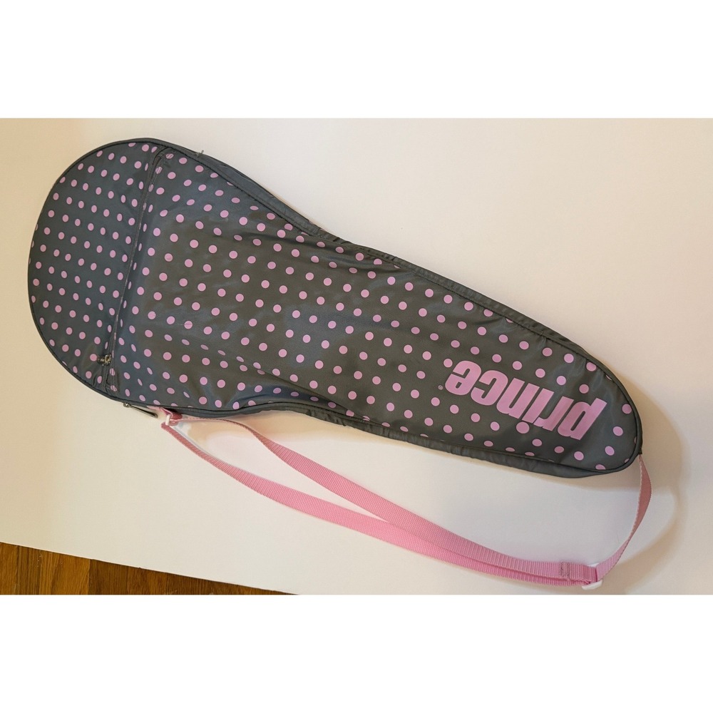 Prince‎ Maria 25 Pink Junior Tennis Racquet with Polka Dot Case and Wilson Balls